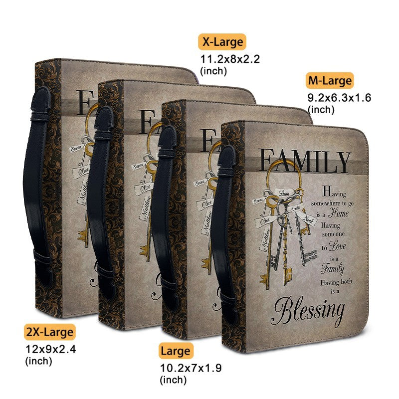 Personalized Family Blessing Bible Cover
