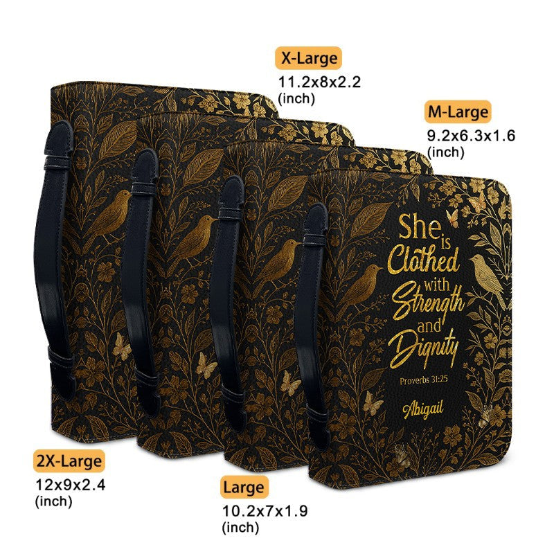 Floral Personalized Bible Cover for Women