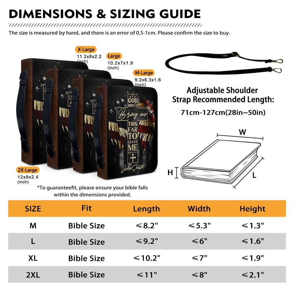God Didn't Bring Me This Far Custom Bible Cover