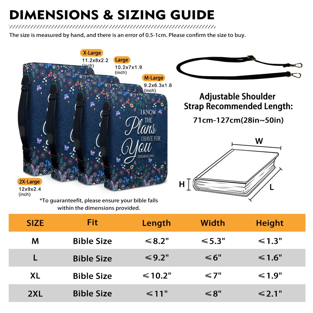 Personalized I Know The Plans Bible Cover
