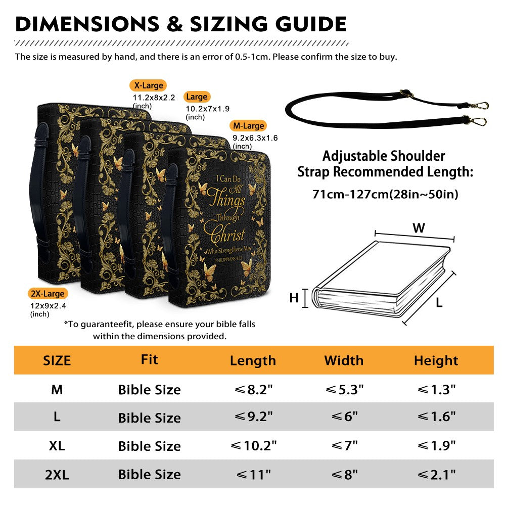 Personalized Bible Cover - I Can Do All Things