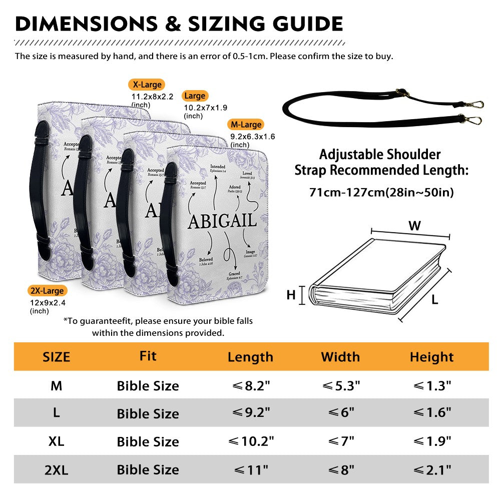 Personalized Strength & Dignity Bible Cover