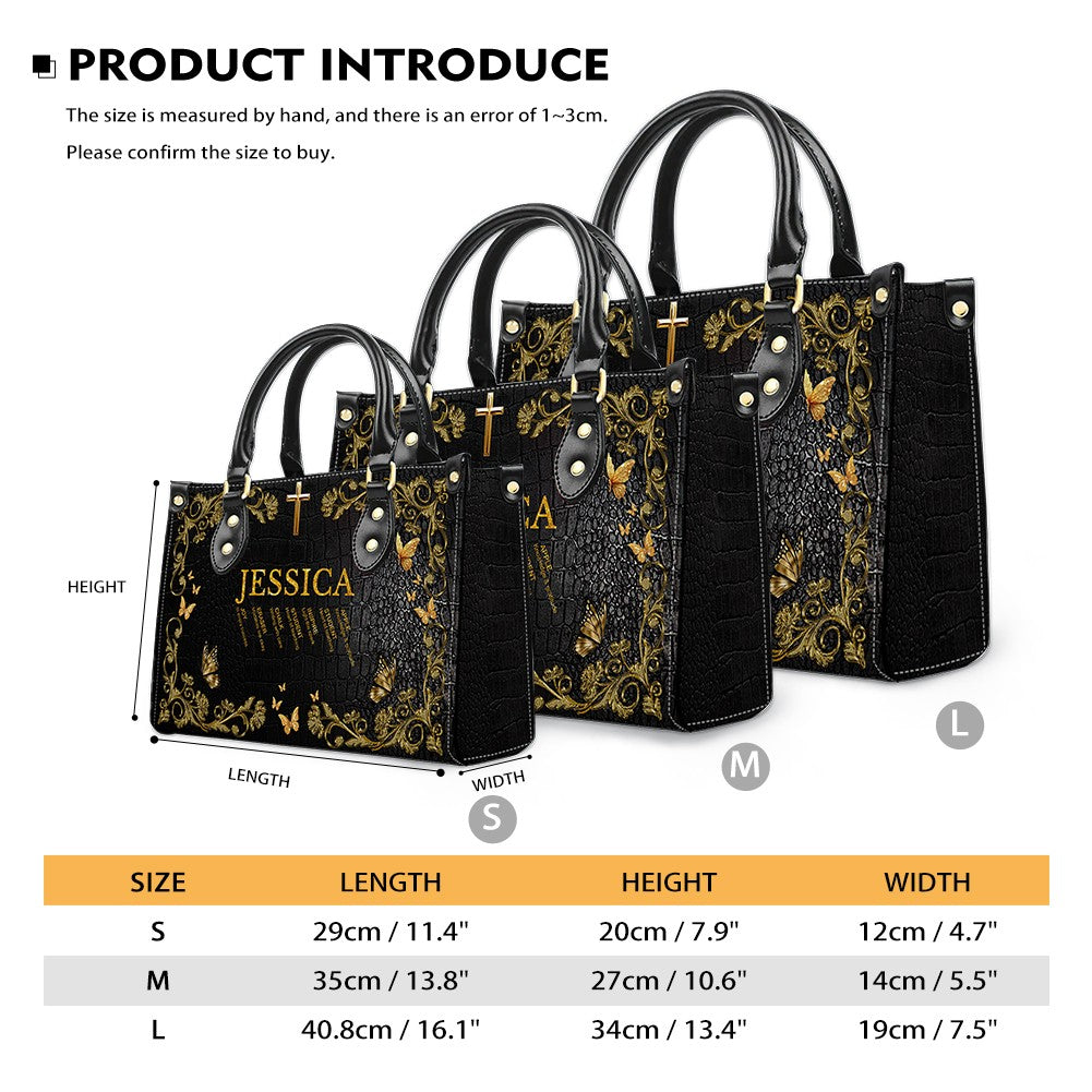 Personalized Teacher Acrostic Leather Handbag