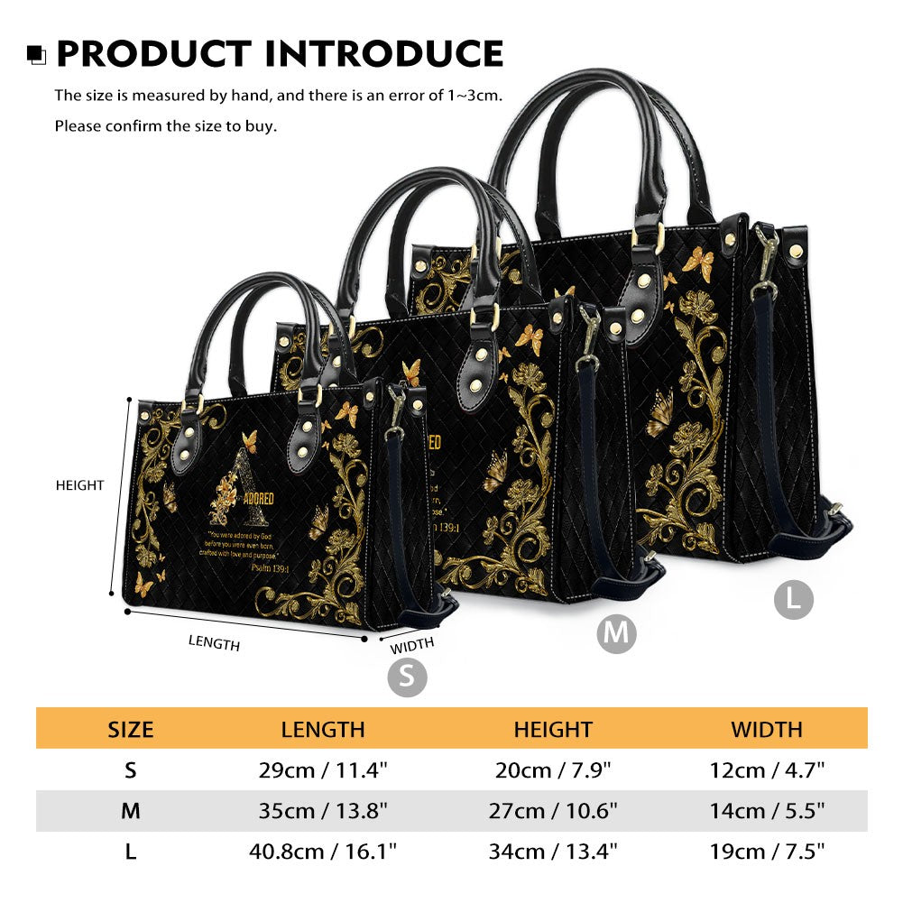 Personalized Christian Bible Verse Handbag