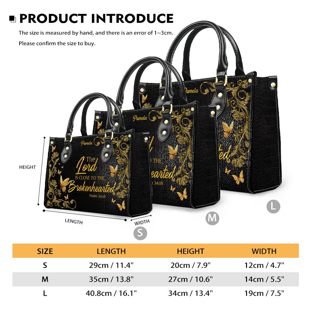 Walking in Faith Custom Christian Leather Handbag