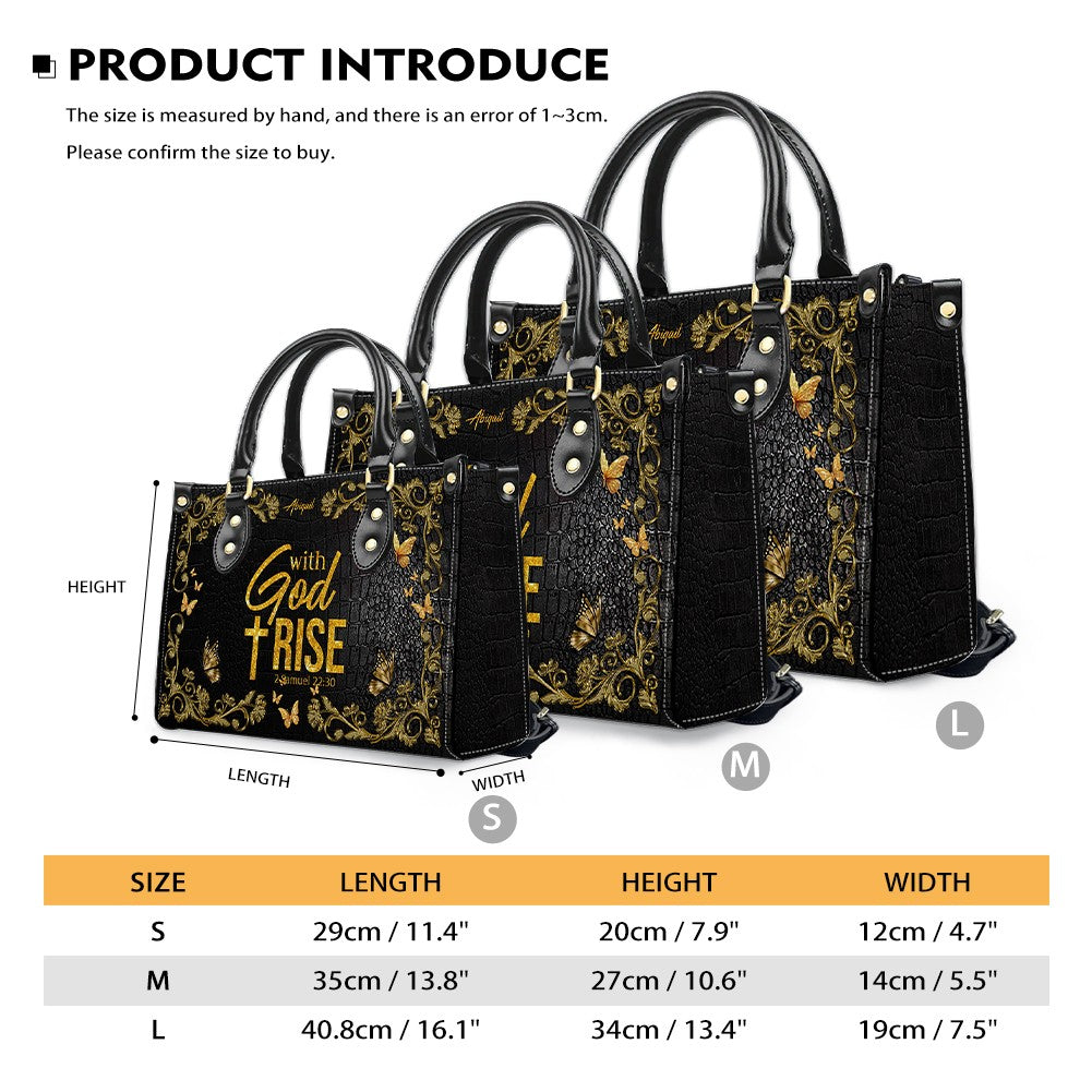 Strength & Courage Personalized Christian Handbag