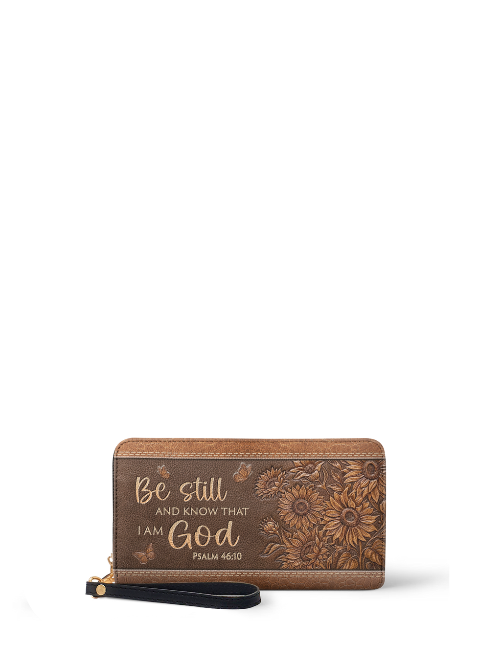 Solace Psalm 46:10 Zip-Around Wristlet Wallet