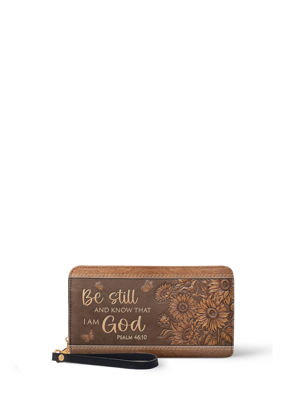 Solace Psalm 46:10 Zip-Around Wristlet Wallet