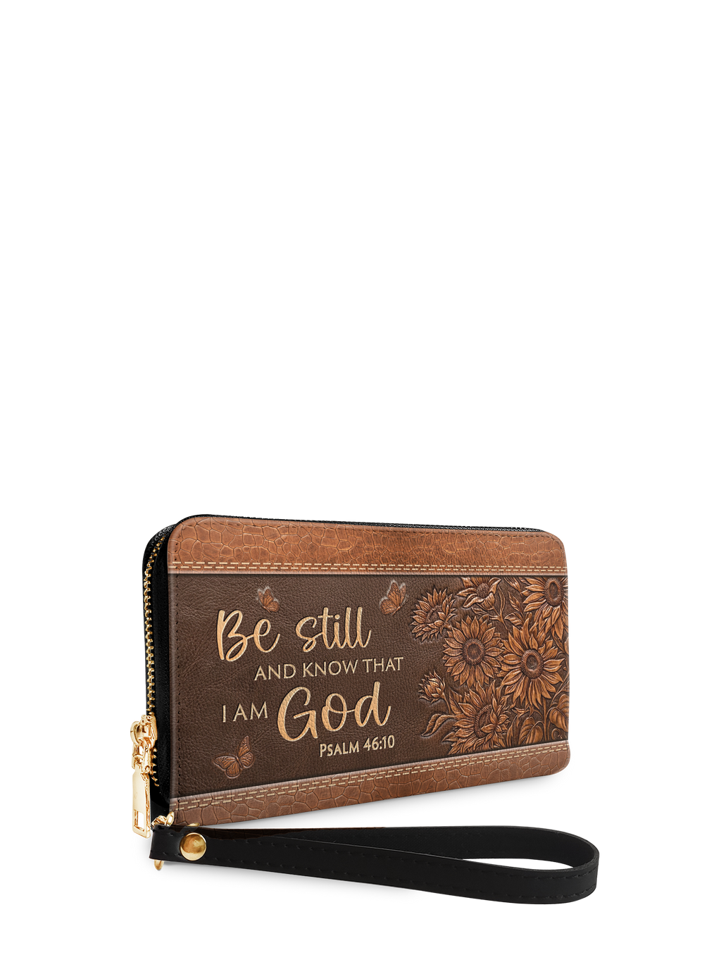 Solace Psalm 46:10 Zip-Around Wristlet Wallet