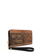 Solace "Be Still & Know" Psalm 46:10 Leather Wallet