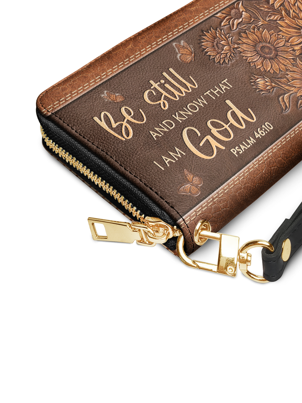 Solace Psalm 46:10 Zip-Around Wristlet Wallet