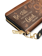 Solace "Be Still & Know" Psalm 46:10 Leather Wallet