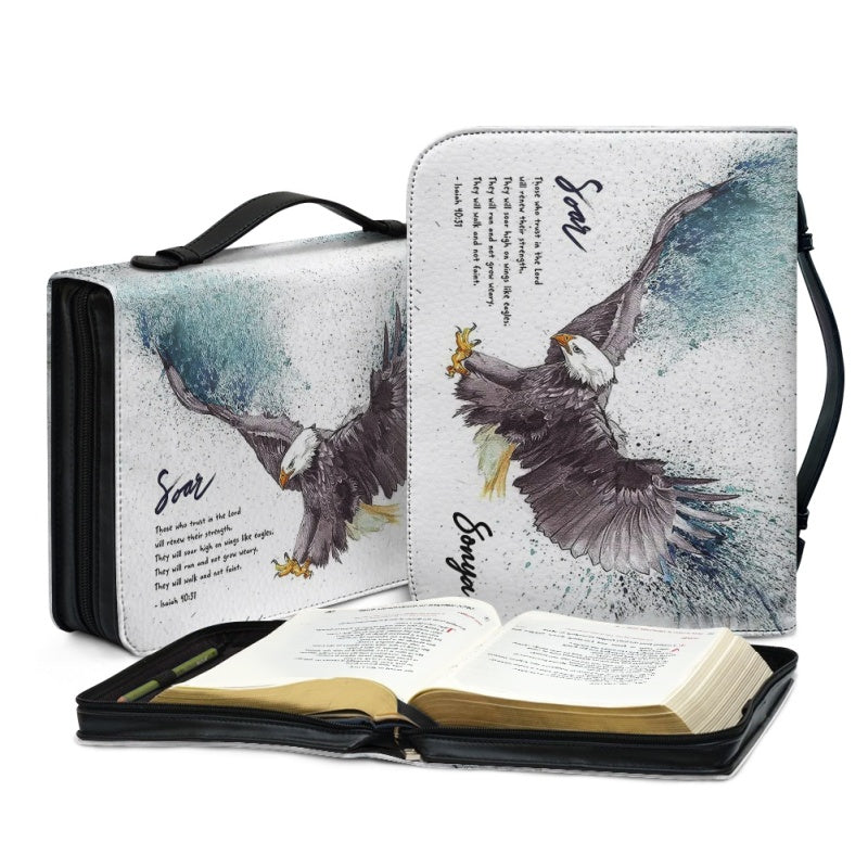 Personalized Soar Eagle Bible Cover