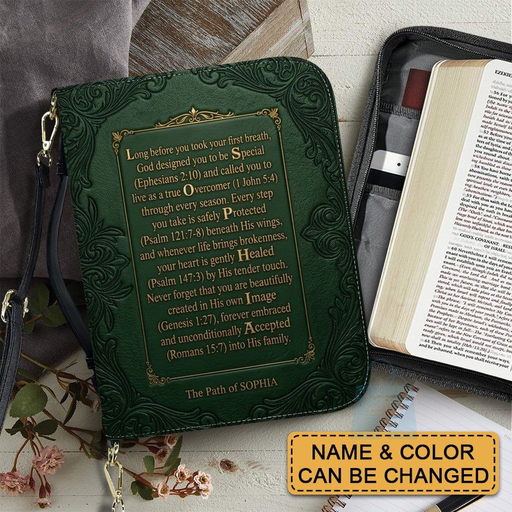 Personalized Name Acrostic Bible Cover