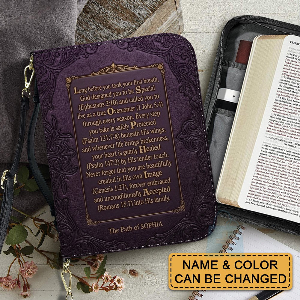 Personalized Name Acrostic Bible Cover