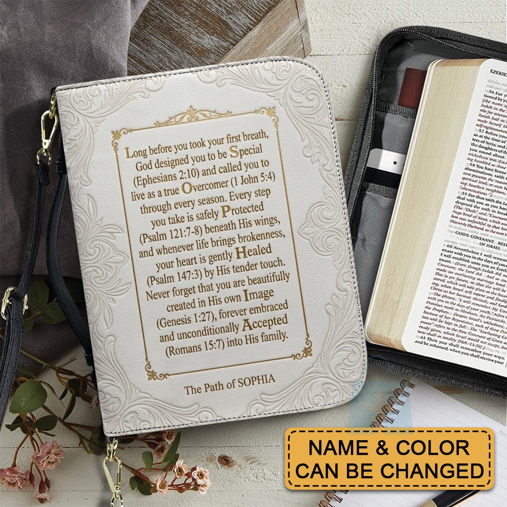 Personalized Name Acrostic Bible Cover