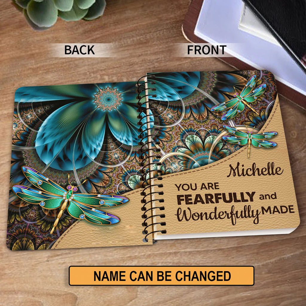 Personalized "Fearfully & Wonderfully Made" Spiral Journal