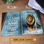 Personalized "If God Is For Me" Romans 8:31 Spiral Journal