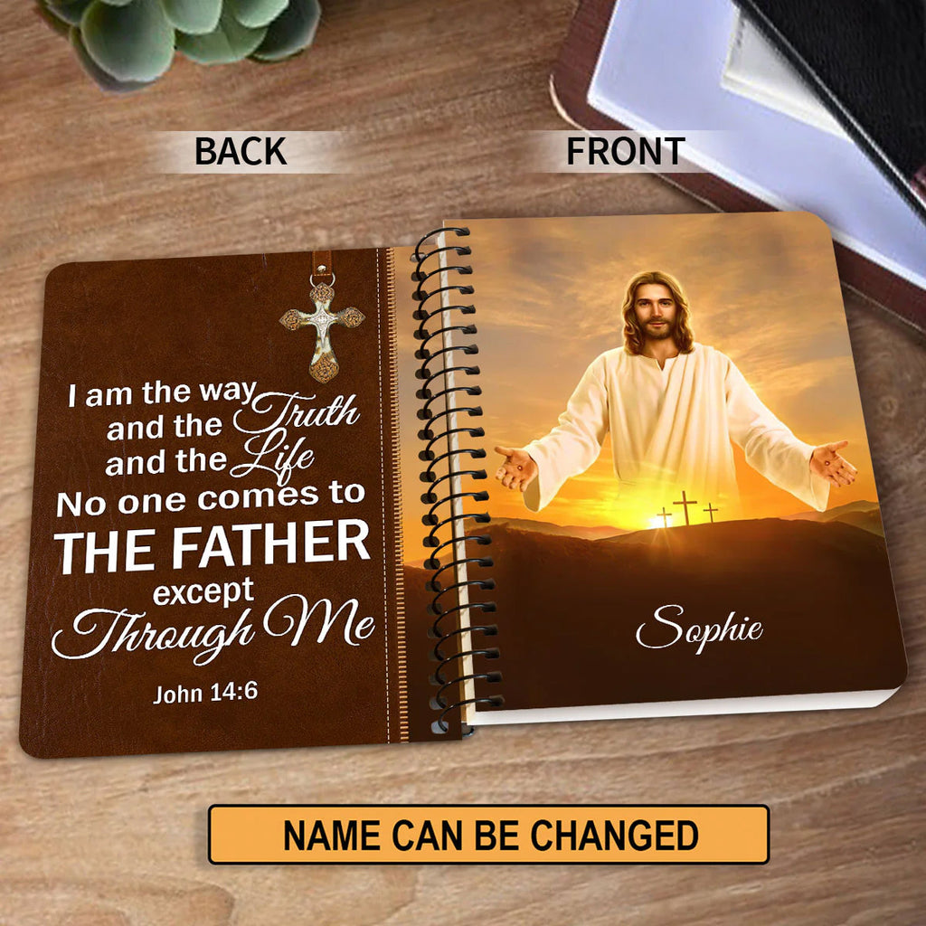 Personalized "No One Comes To The Father" Spiral Journal