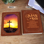 Personalized "Man Of God" Christian Spiral Journal