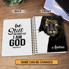 Personalized "Be Still & Know That I Am God" Spiral Journal