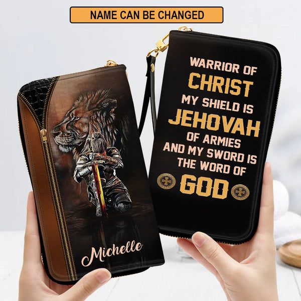 Personalized Word of God Leather Clutch Purse
