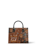 Stillness Psalm 46:10 Leather Handbag
