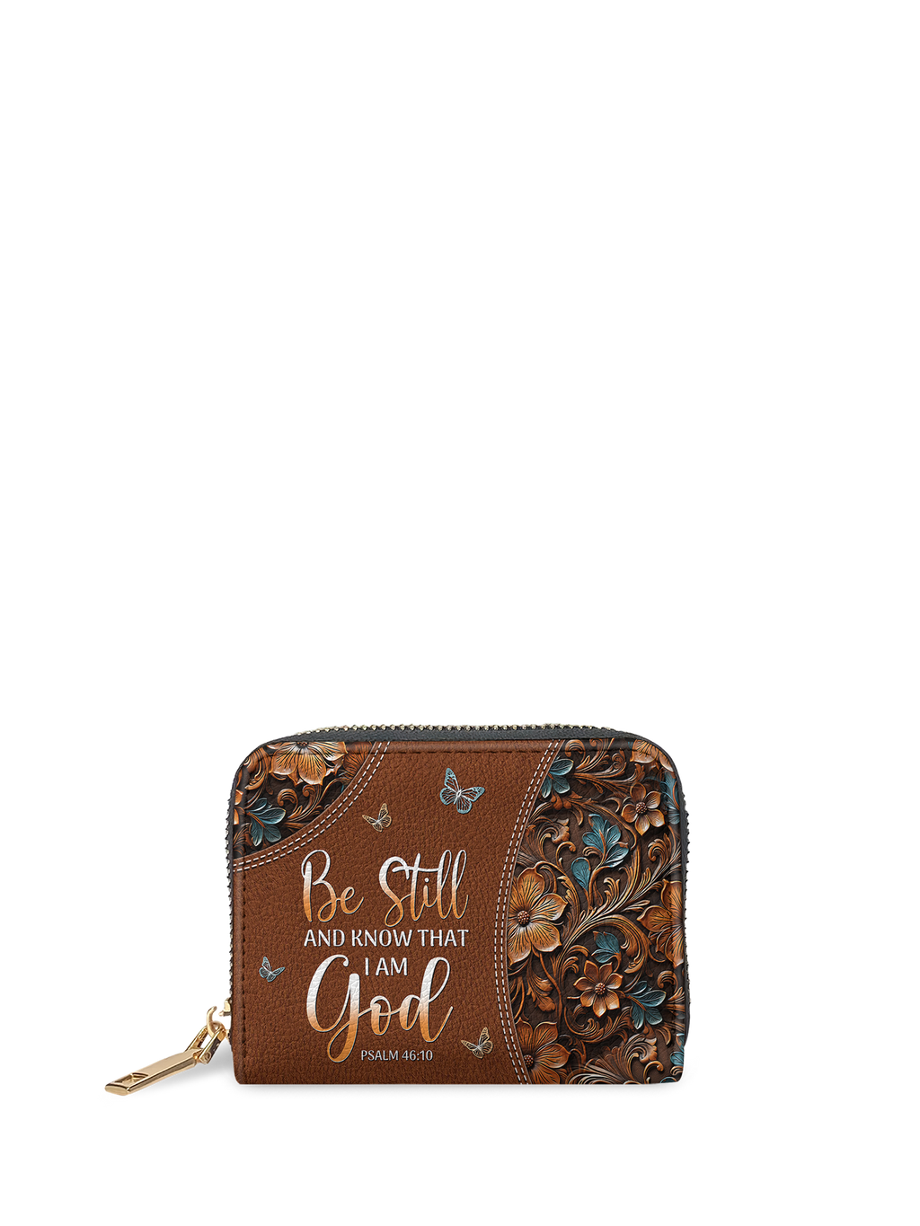 Psalm 46:10 Stillness Christian Mini Wallet