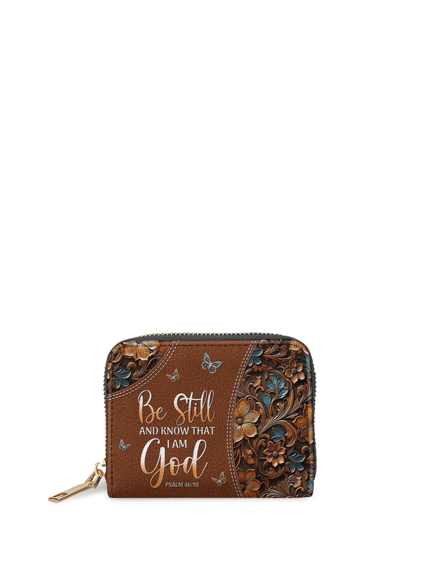 Psalm 46:10 Stillness Christian Mini Wallet