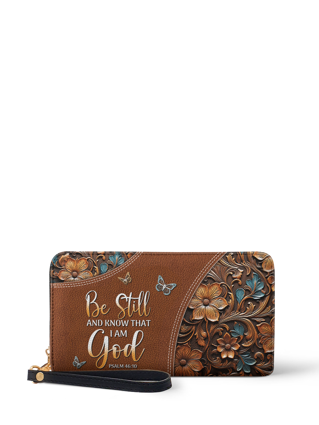 Stillness Psalm 46:10 Bible Verse Wallet