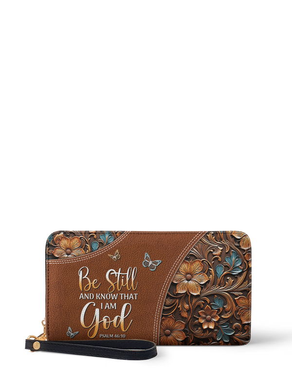Stillness Psalm 46:10 Bible Verse Wallet