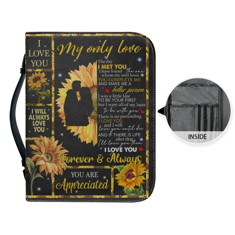Personalized To My Girlfriend Bible Cover