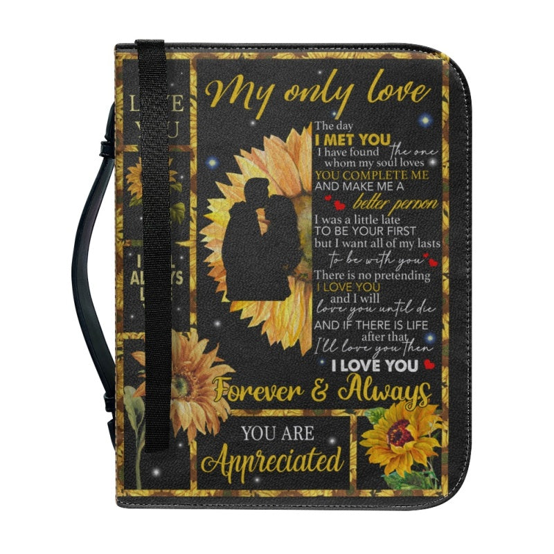 Personalized To My Girlfriend Bible Cover
