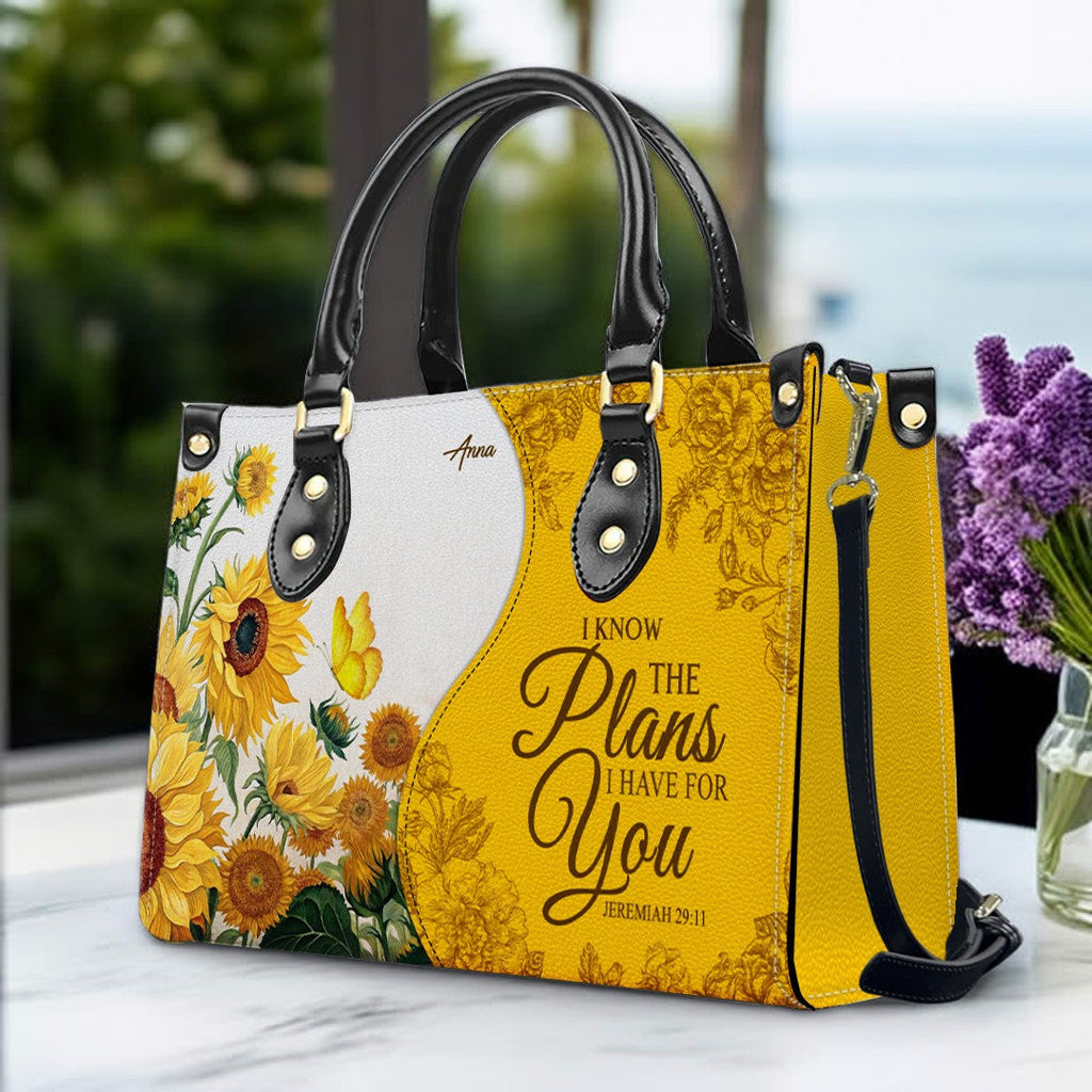 Personalized Christian Leather Handbag