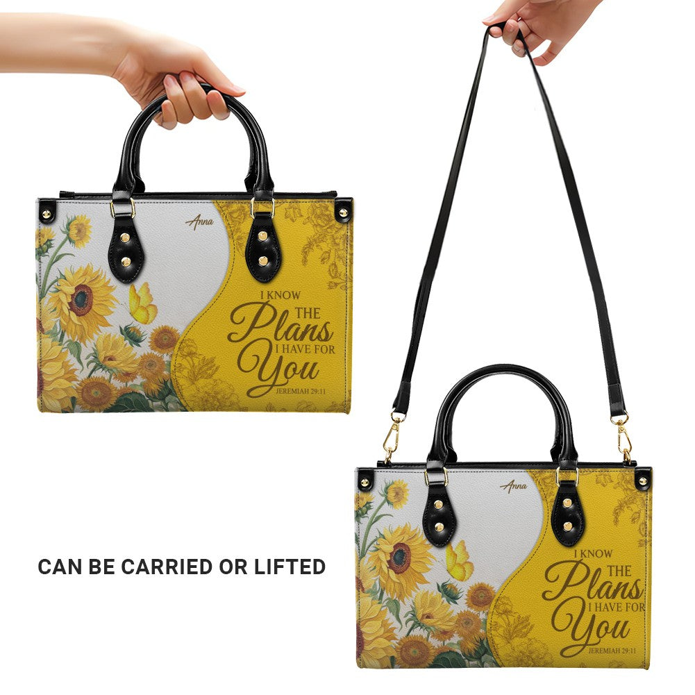 Personalized Christian Leather Handbag