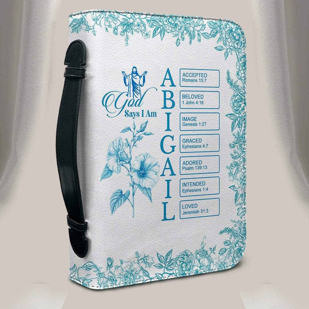 Personalized Name & Birth Flower Bible Cover