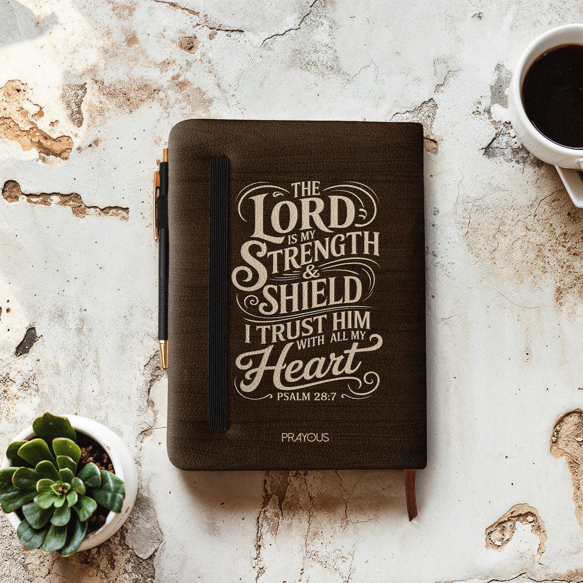 Glory Psalm 28:7 Bible Study Journal