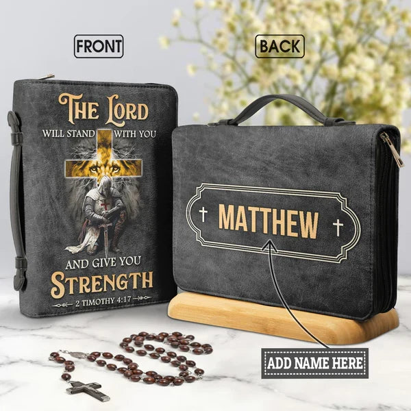 Divine Guardian Bible Cover - 2 Timothy 4:17