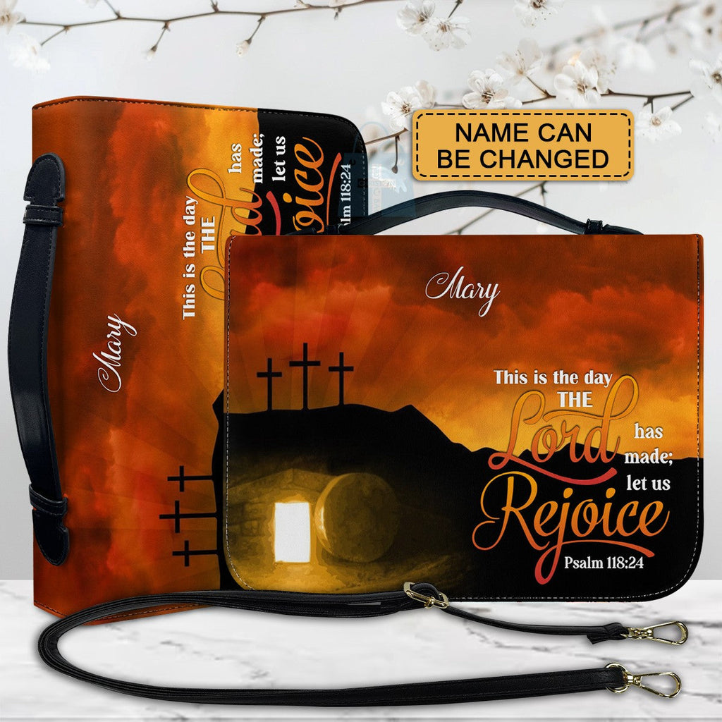 Personalized Psalm 118:24 Bible Cover