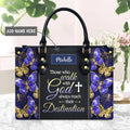 Walk With God Butterfly Personalized Tote Bag