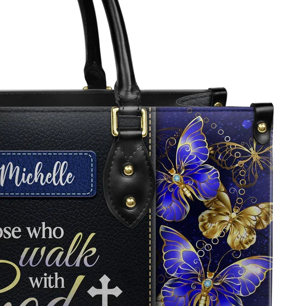 Walk With God Butterfly Personalized Tote Bag