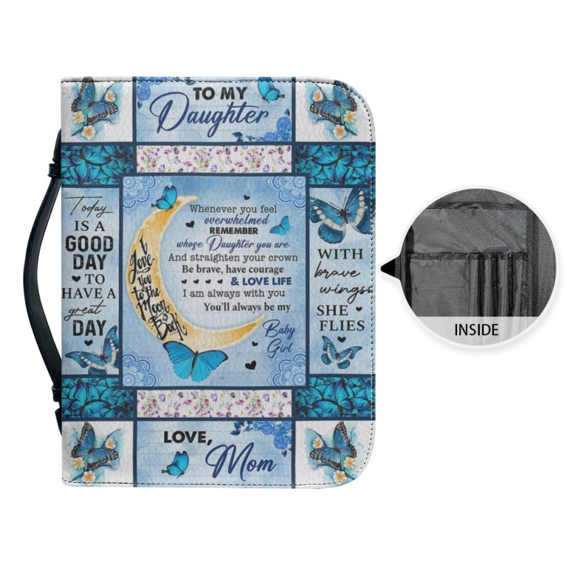 To My Daughter From Mom Personalized Bible Cover