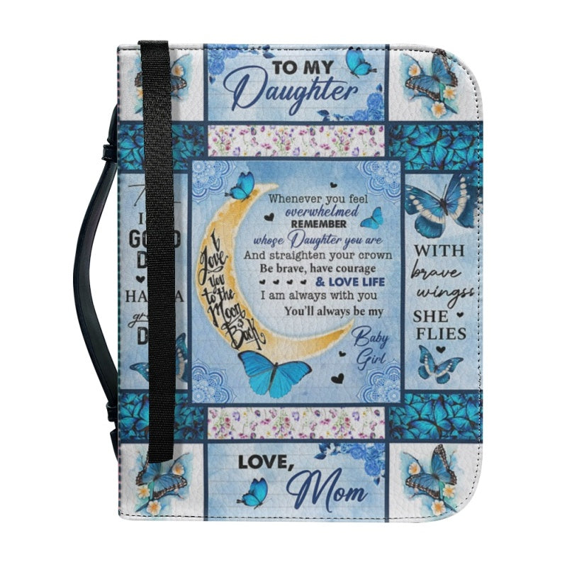 To My Daughter From Mom Personalized Bible Cover
