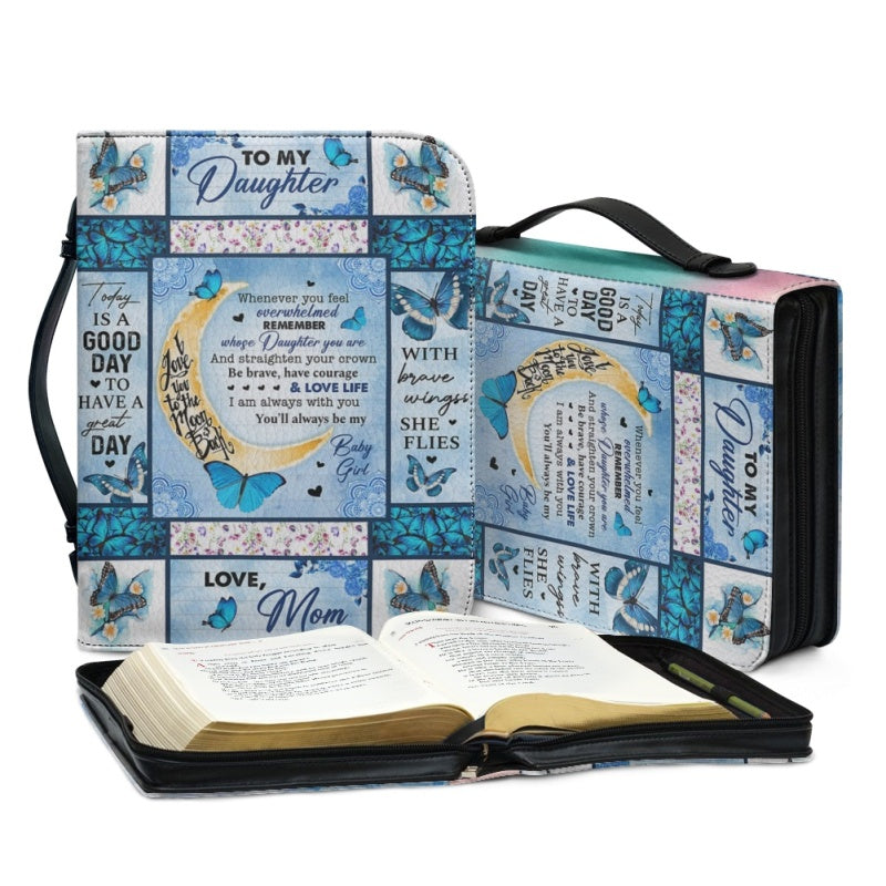 To My Daughter From Mom Personalized Bible Cover