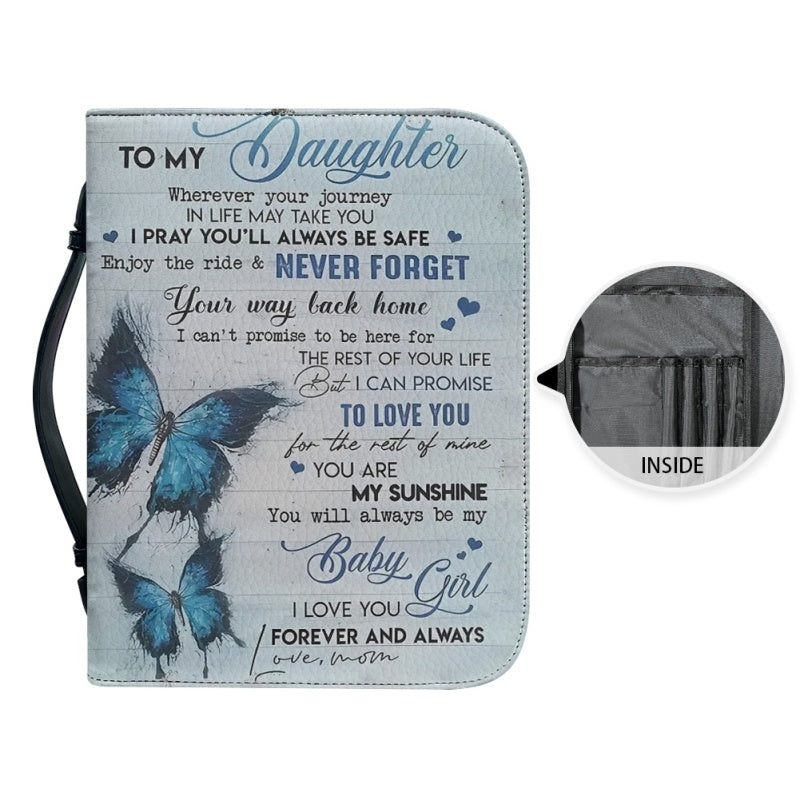 To My Daughter Personalized Bible Cover