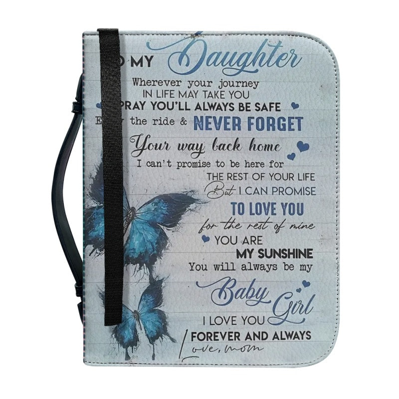To My Daughter Personalized Bible Cover