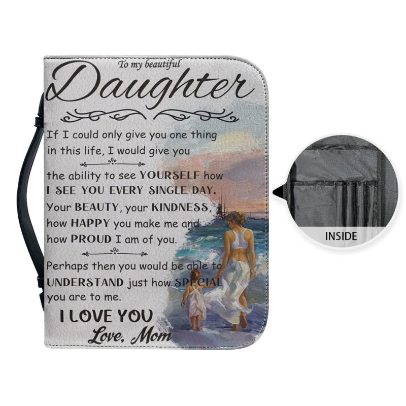 Personalized To My Daughter From Mom Bible Cover
