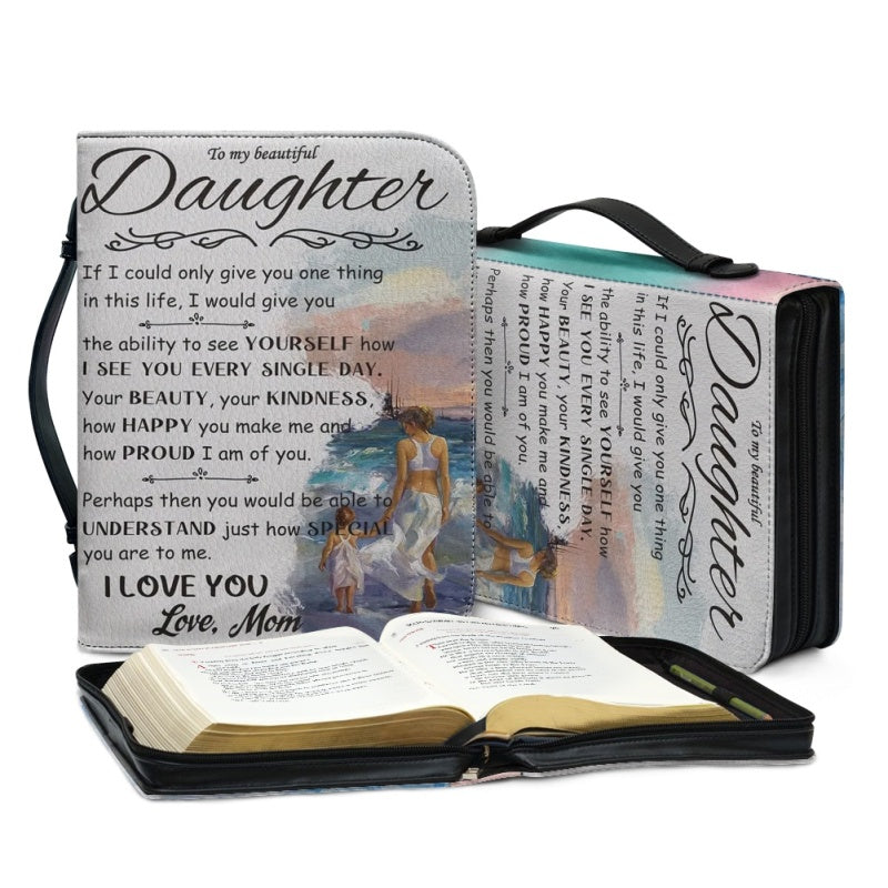 Personalized To My Daughter From Mom Bible Cover