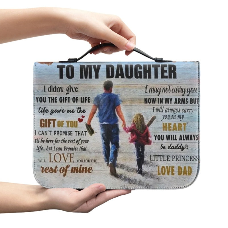 To My Daughter From Dad Personalized Bible Cover