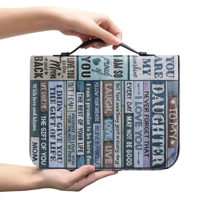 To My Daughter from Mom Personalized Bible Cover